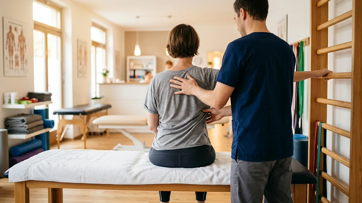 Symbolbild: Wie hilft Physiotherapie bei Skoliose? Ziele und Methoden